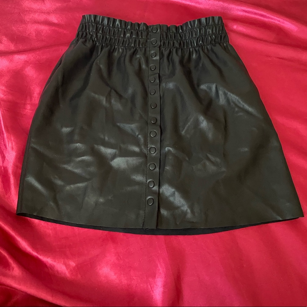 Zara leather skirt